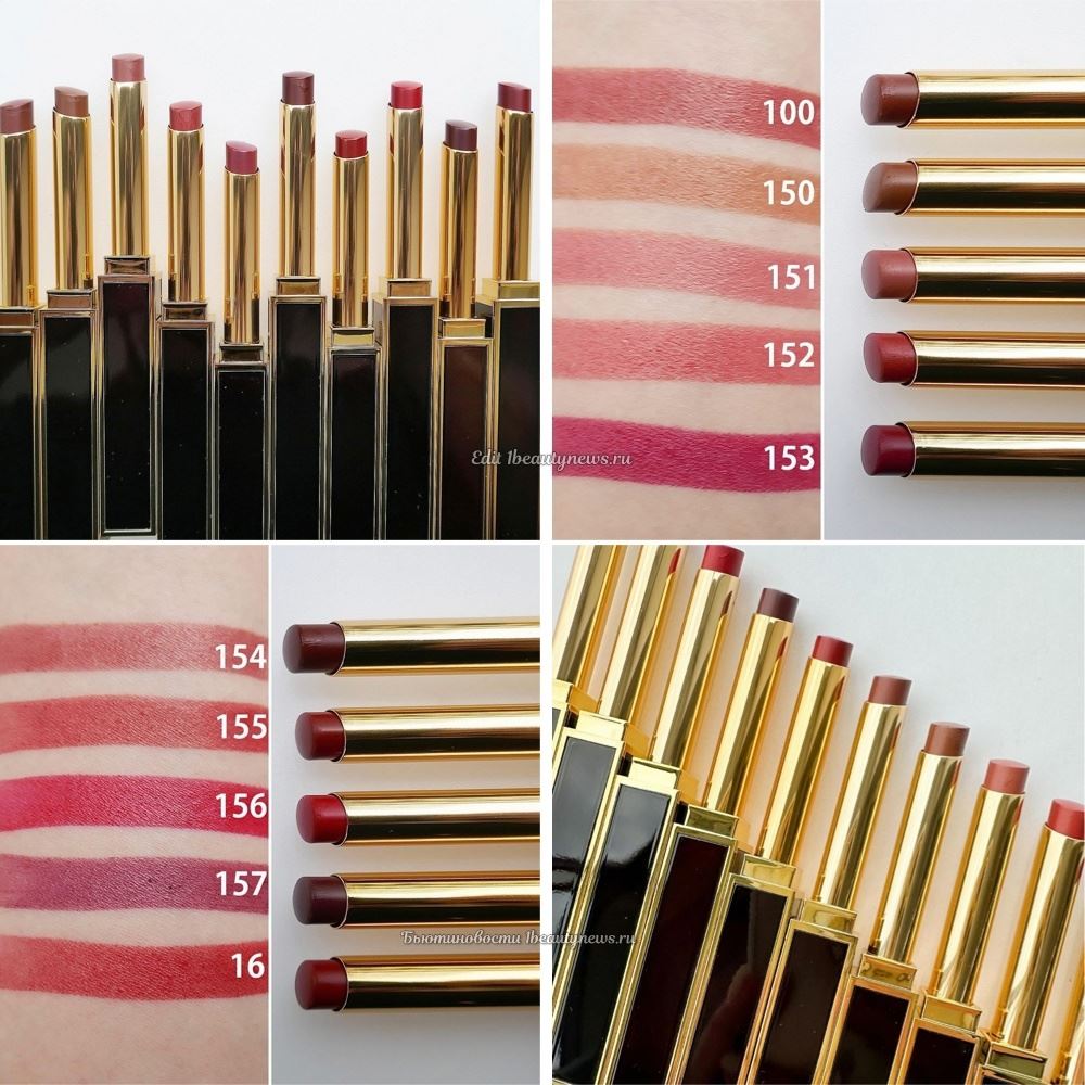 Tom Ford Slim Lip Color Shine 2024 - Swatches