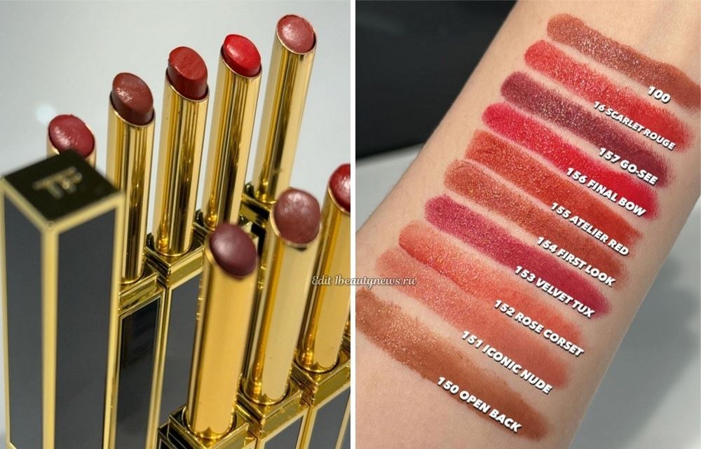 Tom Ford Slim Lip Color Shine 2024 - Swatches