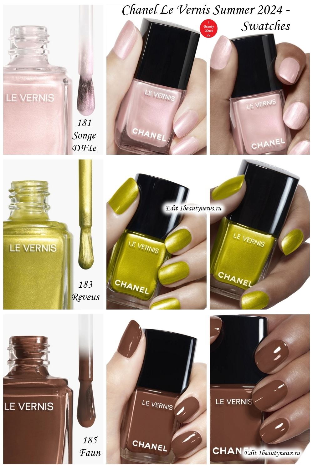 Chanel Le Vernis Summer 2024 - Swatches