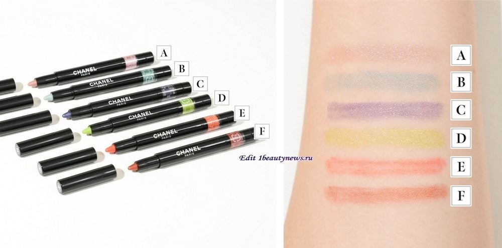 Chanel Stylo Ombre et Contour Summer 2024 - Swatches