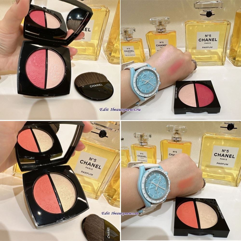 Chanel Jardin Imaginaire Blush and Highlighter Duos Summer 2024 - Swatches